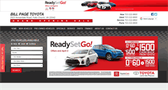 Desktop Screenshot of billpagetoyota.com